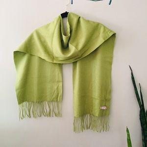 Bright Green Cashmere Fringe Scarf Nordstrom